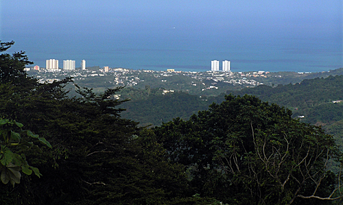 Luquillo Beach viewed from El Yunque National Rain Forest