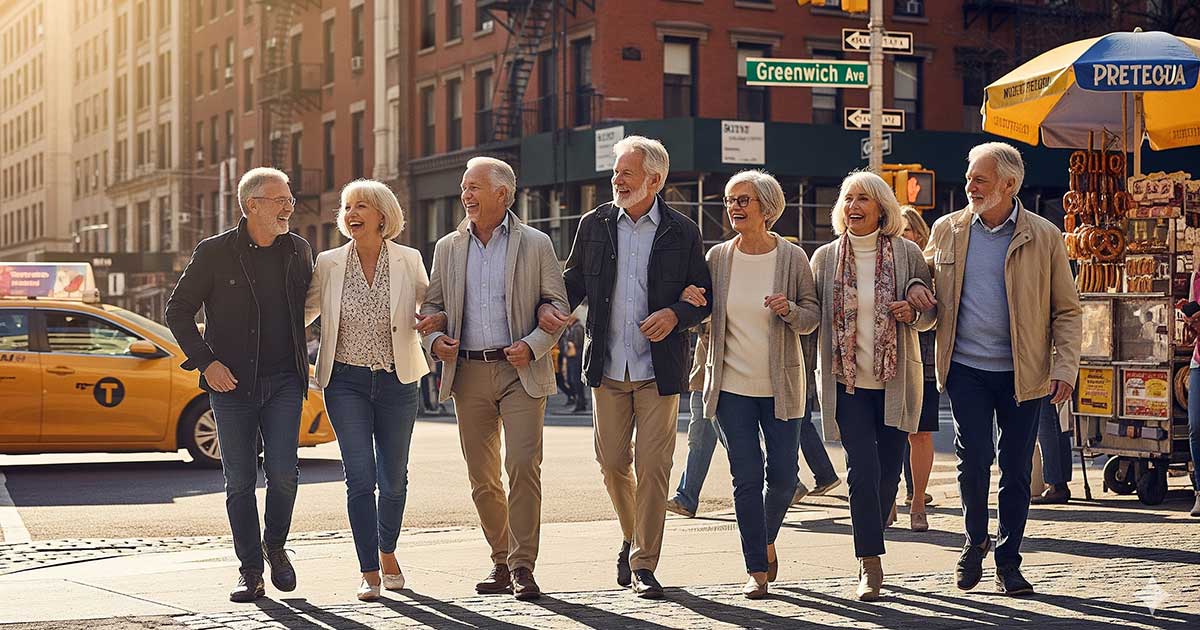 Seniors enjoy New York City